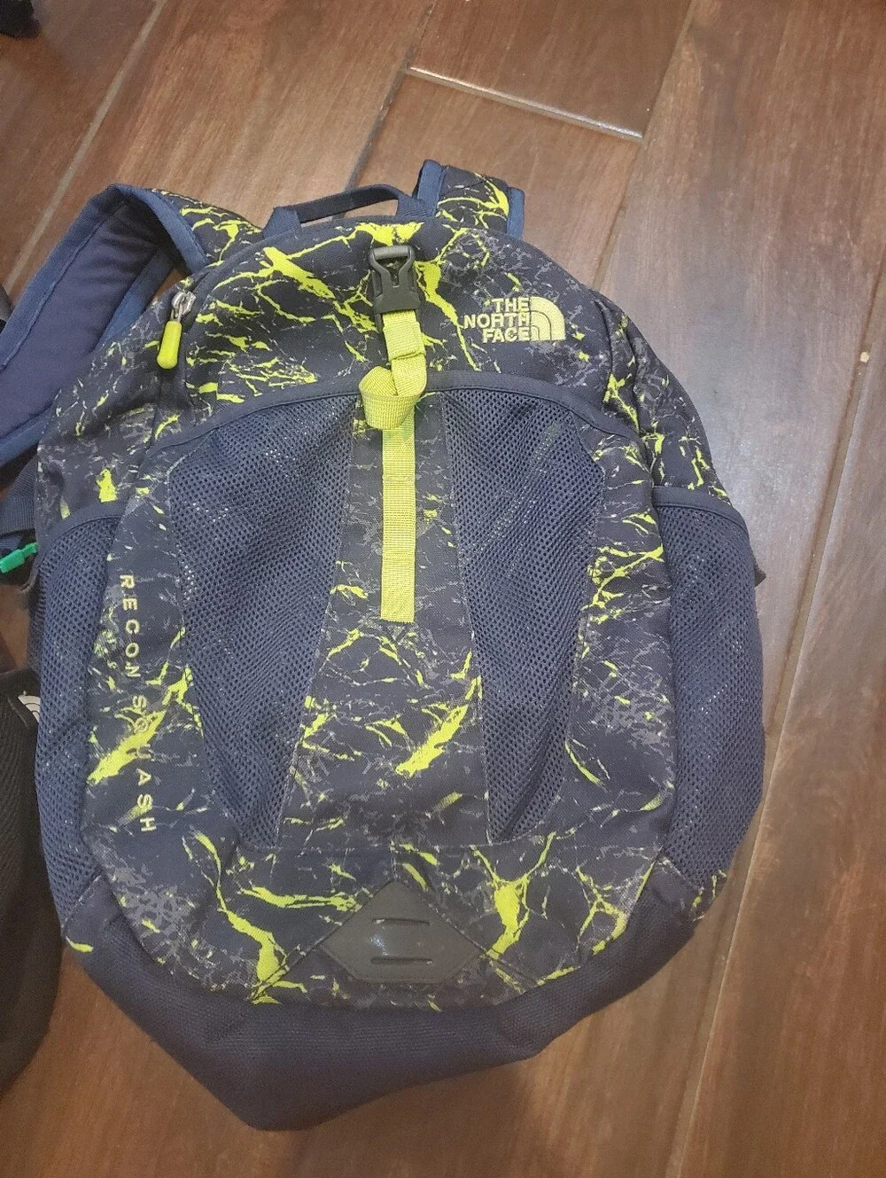 The North Face Backpacks Two In Bundle One Is Bmack Amd One Is Blue And Neon Gre